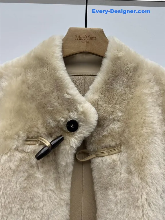 Maxmara mid-length shearling coat